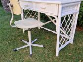 Vintažinis mid century ratango konsolinis stalas - nuotraukos Nr. 15