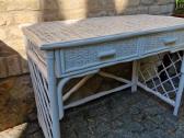 Vintažinis mid century ratango konsolinis stalas - nuotraukos Nr. 25