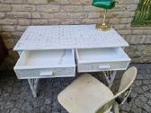 Vintažinis mid century ratango konsolinis stalas - nuotraukos Nr. 30