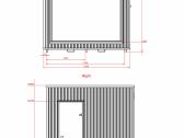 Lauko pirtis - moduline sauna Luxury 2.3x2.3m - nuotraukos Nr. 15
