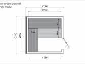 Lauko pirtis - moduline sauna Luxury 2.3x2.3m - nuotraukos Nr. 17