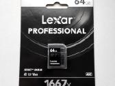 Lexar Professional atminties kortelė Sdxc 64gb