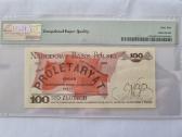 Lenkija 100 zlotų 1988 metų Pmg65 - nuotraukos Nr. 2