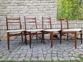 Vintažinės mid century autorinės tikmedžio kėdės