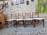 Vintažinės mid century autorinės tikmedžio kėdės - nuotraukos Nr. 13