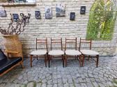 Vintažinės mid century autorinės tikmedžio kėdės - nuotraukos Nr. 32