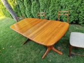 Vintažinis mid century tikmedžio masyvo stalas - nuotraukos Nr. 7