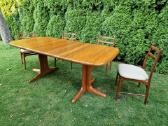 Vintažinis mid century tikmedžio masyvo stalas - nuotraukos Nr. 8