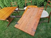 Vintažinis mid century tikmedžio masyvo stalas - nuotraukos Nr. 14