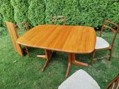 Vintažinis mid century tikmedžio masyvo stalas - nuotraukos Nr. 15