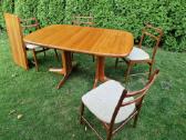 Vintažinis mid century tikmedžio masyvo stalas - nuotraukos Nr. 16