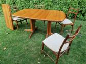 Vintažinis mid century tikmedžio masyvo stalas - nuotraukos Nr. 18