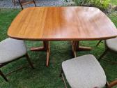 Vintažinis mid century tikmedžio masyvo stalas - nuotraukos Nr. 19