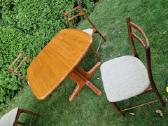 Vintažinis mid century tikmedžio masyvo stalas - nuotraukos Nr. 22