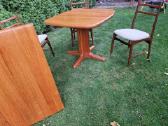 Vintažinis mid century tikmedžio masyvo stalas - nuotraukos Nr. 24