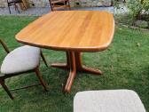 Vintažinis mid century tikmedžio masyvo stalas - nuotraukos Nr. 30