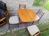 Vintažinis mid century tikmedžio masyvo stalas - nuotraukos Nr. 29