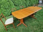 Vintažinis mid century tikmedžio masyvo stalas - nuotraukos Nr. 38