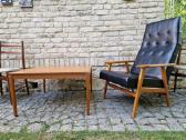 Vintažinis mid century tikmedžio kavos staliukas - nuotraukos Nr. 9