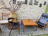 Vintažinis mid century tikmedžio kavos staliukas - nuotraukos Nr. 18