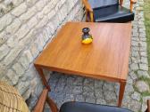 Vintažinis mid century tikmedžio kavos staliukas - nuotraukos Nr. 32
