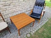 Vintažinis mid century tikmedžio kavos staliukas - nuotraukos Nr. 37