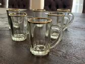 Vintaźiniai espresso stiklo puodukai 6 vnt - nuotraukos Nr. 9
