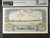 Memel 100 Markių s/n 00481graduotas Pmg 63 - nuotraukos Nr. 2