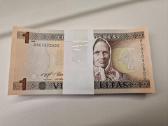 Vieno lito bankinė pakuotė, 100 vnt., 1994 m.