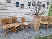 Vintažinės mid century tiko ir pintų meldų kėdės - nuotraukos Nr. 25