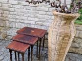 Vintažiniai mid century raudonmedžio staliukai - nuotraukos Nr. 7