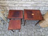 Vintažiniai mid century raudonmedžio staliukai - nuotraukos Nr. 12