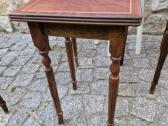Vintažiniai mid century raudonmedžio staliukai - nuotraukos Nr. 19