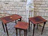 Vintažiniai mid century raudonmedžio staliukai - nuotraukos Nr. 21