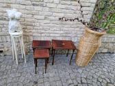 Vintažiniai mid century raudonmedžio staliukai - nuotraukos Nr. 28