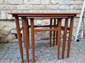 Vintažiniai mid century tikmedžio staliukai - nuotraukos Nr. 9