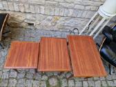 Vintažiniai mid century tikmedžio staliukai - nuotraukos Nr. 18