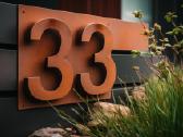 Corten rūdinto metalo namo numeriai - nuotraukos Nr. 2
