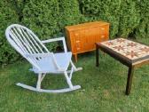 Vintažinis mid century supamas krėslas - nuotraukos Nr. 17