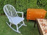 Vintažinis mid century supamas krėslas - nuotraukos Nr. 19