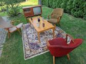 Vintažinis mid century ąžuolinis kavos staliukas - nuotraukos Nr. 3