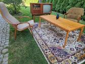 Vintažinis mid century ąžuolinis kavos staliukas - nuotraukos Nr. 23