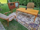 Vintažinis mid century ąžuolinis kavos staliukas - nuotraukos Nr. 28