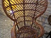 Vintažinis mid century autorinis ratango fotelis. - nuotraukos Nr. 7