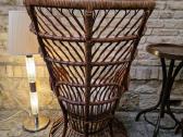 Vintažinis mid century autorinis ratango fotelis. - nuotraukos Nr. 12