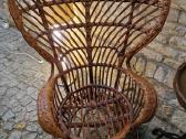 Vintažinis mid century autorinis ratango fotelis. - nuotraukos Nr. 29
