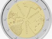Suomijos 2 eurai Unc