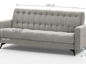 Minkšta sofa-lova "Gemi" su dėže patalynei - nuotraukos Nr. 4