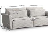 Minkšta sofa-lova su daiktadėže "Tamir" - nuotraukos Nr. 3