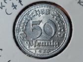 Vokietija 50 pfennig 1920 D